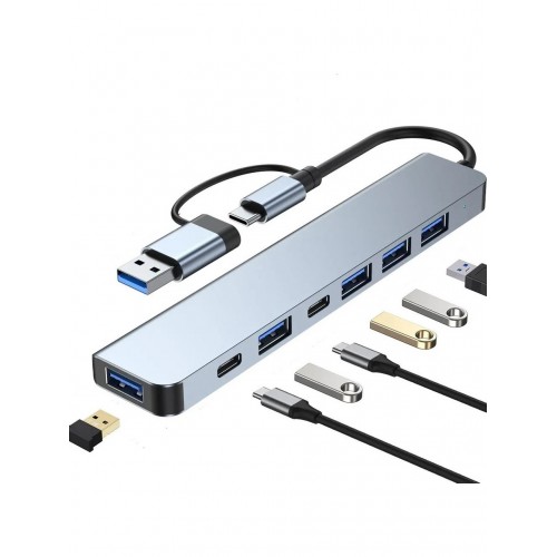 GABBLE 7 İN 1 GAB-TY701 ÇEVİRİCİ TYPE-C TO 3.0 / 2.0